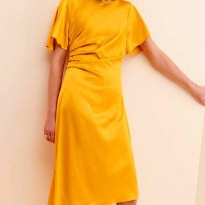 NWT Anthropologie O.P.T Yellow Midi Dress